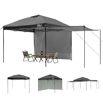 Amazon.com : KAMPKEEPER 10x10 Easy Pop Up Canopy Tent with 2